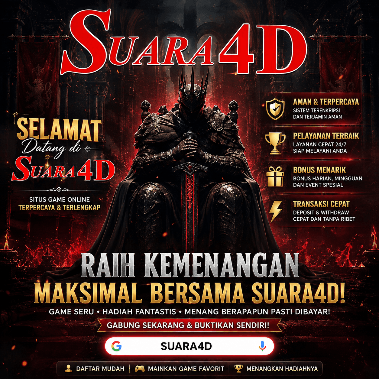 Suara4D : Destinasi Game Online Favorit Indonesia